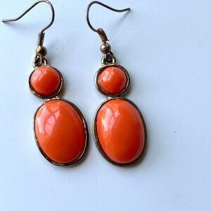 Orange earrings